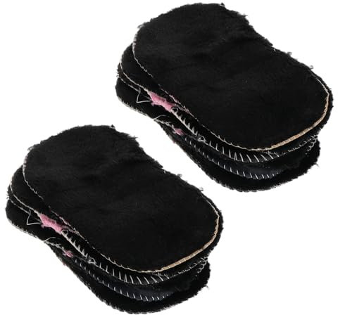 Toyvian 8 Stück Lederpflegehandschuhe aus Plüsch, Schwarz, für Ledersofa