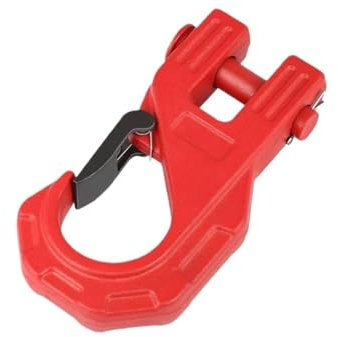 Cinghia di Traino gancio del Cinghia di Traino Gancio per verricello da 3/8 Gancio per verricello in acciaio forgiato per impieghi gravosi Max 20 tonnellate Gancio per traino con cerniera(Gray)