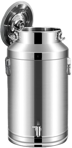 HEYDGBBZ Bidón de Leche Acero Inoxidable, Cubo for Beber, for con Grifo y Tapa, bidón Transporte Sello(35L)