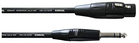 CORDIAL CABLES Audiokabel XLR-Buchse/Stereoklinke 60 cm AUDIOKABEL Essentials XLR / Klinke