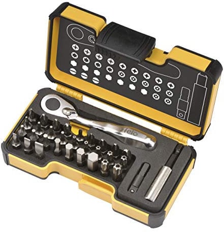 Felo XS 33 Box, 33-teilige Bitbox mit Miniratsche, 057 733 06