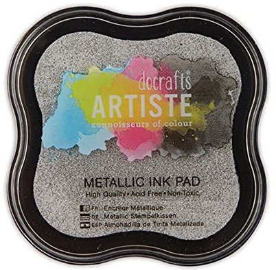 Papermania Pigment Stempelkissen, Metallic Silber