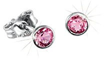 SCOUT Kinder-Ohrstecker 925 Silber rhodiniert Zirkonia rosa - 262165100