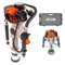 Battipalo a scoppio post-driver 32,7 cc FUXTEC FX-PR165 motore a 2 tempi con due adattatori 20-45 mm e 46-80 mm per pali in legno, metallo e truciolati