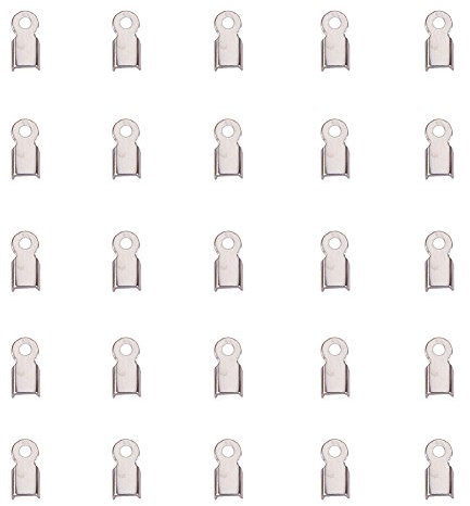 NBEADS 5000Pcs Eisen Falten Über Kabelenden Crimp Kabelenden Terminatoren Crimp Ende Tipps Schmuck Caps Für Leder