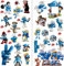 Die Schl?mpfe Wandsticker Kids Schlafzimmer Jungen M?dchen Art Wand Wandbild Tapete Gr??e L