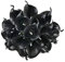 Floral Kingdom Künstliche Calla-Lilien, USA, 35,6 cm, fühlen sich echt an, Latex, Frühlingsblumen für Zuhause, Hochzeitssträuße und Tafelaufsätze, 10 Stück (schwarz)