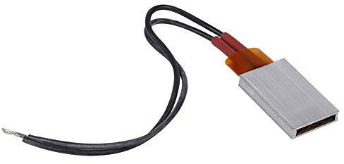 Jadeshay PTC Thermostat Heater Plate, AC/DC 12V PTC Heating Element Thermostatic Constant Temperature Heater Aluminum Shell Ceramic Heating Plate Air Heater（2—5W 80℃）