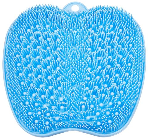 BESKAR Brosse Pieds Douche avec Ventouses Antidérapantes, Foot Spa Brosse pour Nettoyer et Exfolier les Pieds, pas de Flexion, pied Acupuncture Mat pour Détendre Les Pieds