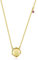 VIKI LYNN 18K Gold Plated Libra Disc Necklace Constellation Zodiac Sign Gift Birthstone Necklace for Women