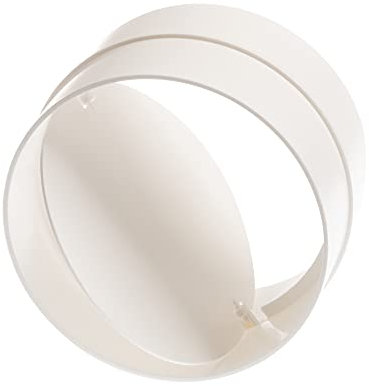 100mm Raccord avec Clapet Anti-retour - Tuyau de Ventilation - Adaptateur Connecteur Tube Rond