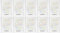 10x Collegeblock Kollegblock A4 kariert mit Doppelrand 80 Blatt 90g/qm Lineatur 28 Premium Marke ADINA (Deutschlandkarte)