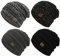 Durio Strickmütze Damen Mütze für Frauen Wintermütze Beanie Mütze Grobstrick Mütze Weich 4 Stücke D