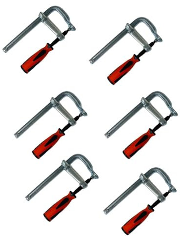 Zwingen Schraubzwinge Schraubzwingen 6 tlg Set Ganzstahl 250/300/500 x120mm je 2