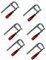 Zwingen Schraubzwinge Schraubzwingen 6 tlg Set Ganzstahl 250/300/500 x120mm je 2