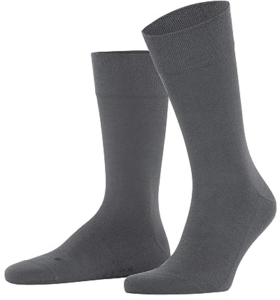 FALKE Herren Sensitive New York Socken druckfreier Komfortbund flache Naht gegen Druckstellen einfarbig komfortabel für Diabetiker Alltag Business atmungsaktives nachhaltiges Lyocell 1 Paar