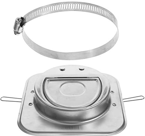 Kichvoe Check Valve for Air Compressor Silent Check Valve Backflow Preventer Shut Off Range Hood Vent Cover One Way Kitchen Hood Backdraft Damper Grease Filter