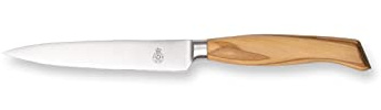 WEITZ Spickmesser 12 cm, Olivenholzgriff, rostfreier Edelstahl | Gemüsemesser, Präzises Garniermesser, Ergo-Line, Aus Solingen, Made in Germany