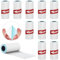 Papier Autocollant Imprimante, 10 rouleaux de Papier Thermique Autocollant pour Mini Imprimante, Papier d'impression Thermique Auto-adhésif, 57 x 25MM (Blanc - Opaque)