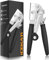 ICEKATI Commercial Can Opener, Can Opener Manual Heavy Duty Easy for Large Cans with Magnet, Folding Hand Crank Can Opener With Comfortable Long Handles, Smooth Edge Can Opener With Carbon Steel Blade