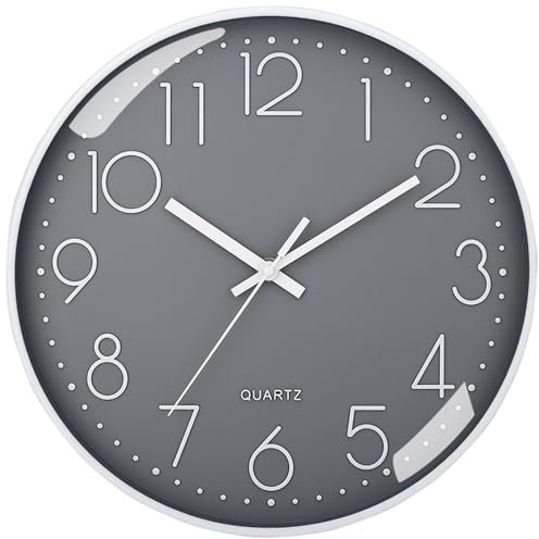 Amdonalo Wall Clock Silent Non-Ticking Modern Wall Clocks Battery Operated for Living Room, Kitchen, Office Decor 8 Inches