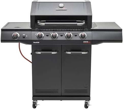 Char-Broil Barbacoa de Gas Advantage CORE B 4 - Barbacoa a gas con 4 quemadores y TRU-Infrared Technology, quemador lateral, rejillas de hierro fundido