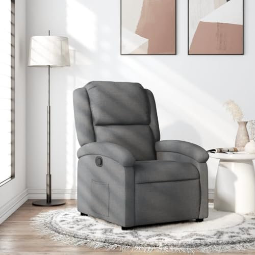 Camerina Relaxsessel Dunkelgrau Stoff Tv Sessel Mit Liegefunktion Sessel Mit Schlaffunktion