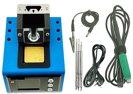 Soldering Hot Plate, C210F Soldering Station CNB OLED Electric Controller for JBC-210 Tips Auto-Sleep Rapid Heating 85W 500C Welding Tools for Electronic Repair Lab, Rework Heater Lab(Sets 4)