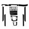 SPORTARC Bandes de garniture intérieure de voiture, intérieures en fibre de carbone, intérieur en fibre de carbone brillante pour 3 séries E46 1998–2005 autocollant 3D