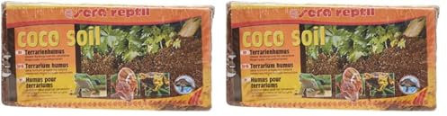 sera reptil Coco Soil - Terrarienhumus aus Kokos-Fasern für Feucht-Terrarien, 650 g (2er Pack)