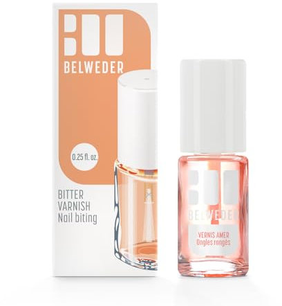 BELWEDER - Bitterstoff Nagellack gegen Nägelkauen 1 x 7,5ml - Nagellack Transparent für Nägel - Nagellack Langanhaltend mit Bitterer Geschmack 48 Stunden - Nagelpflege mit Schutzwirkung