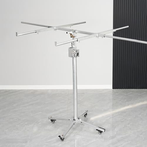 plattenheber rigips Sheetrock Lift-Trockenbau-Lift-Verlängerung – 165 Pfund Tragkraft, Trockenbau-Lift, Plattenaufzug mit rollenden Lenkrollen – faltbarer Trockenbau-Lift, Sheetrock-Lift, einfache Mon