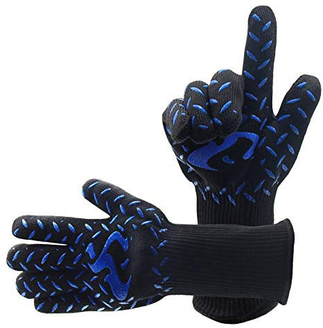 FahrRadhandschuhe Damen Winter Grillhandschuh Heat Furnishing Backofenschweißhandschuh Damen Thermohandschuhe (B, One Size)