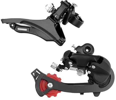 HSTWODE 2 pcs Fahrrad Schalthebel ，21 Gang Mountainbike Schalthebel ,Fahrrad Schalthebel ,Fahrrad Schalthebel 1 Paar Links Rechts Schalthebel mit Kabeln für MTB Klapprad Rennrad (vorne und hinten)