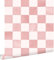 Esta Home Tapete Karomuster Rosa und Weiß 50 x 900 cm