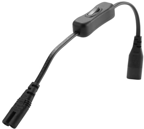 Swiixxer Leistung VerläNgerung Kabel, Iec320 C7 Bis C8 Power Adapter VerläNgerung Kabel mit Schalter Steuerung mit 8 -Schnittstelle