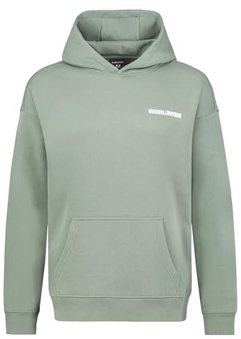 Sublevel Herren Sweathoodie - Worldwide Print, lässig und bequem light-green M