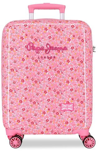Pepe Jeans Alenka Rosa Valigia da cabina rosa 38 x 55 x 20 cm Rigida 2,5 kg Chiusura TSA ABS 2,5 kg 41,8 L Bagaglio a mano, Rosa, Taglia unica, Valigia cabina