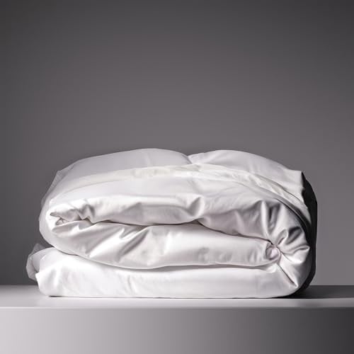 Eucalyptus Duvet Cover - Infused with Silver for Anti-Odor, Softer Than Silk Fibers, More Cooling Than Cotton - Perfect for Hot Sleepers & Sensitive Skin - 100% Tencel Lyocell - Full/Queen Size