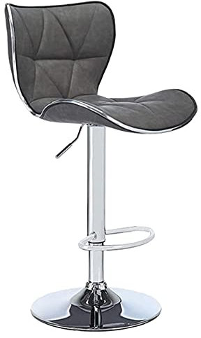 Moderner Drehstuhl, ergonomische, weich bezogene Sitzfläche mit silberfarbener Zierleiste, höhenverstellbar 24,8–31,5 Zoll