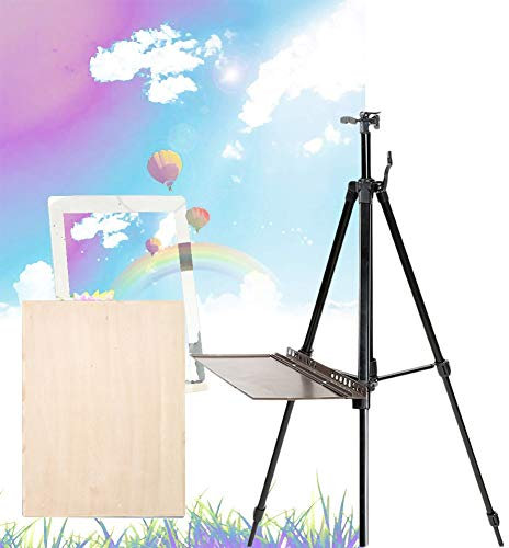CONGRUI Künstlerstaffelei Ständer für Display, Metallstativ, Staffelei und Flipcharts, Schwarz