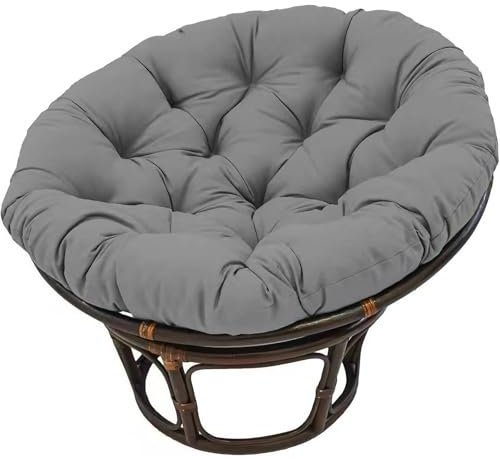 YHXAIQ Outdoor Runden Kissen für Hängesessel/Schaukelstuhl - Verdickung Polyester+Baumwolle Sitzkissen, Gartenstuhl Polster & Bodenkissen(Dark Gray,180 x 180 cm)
