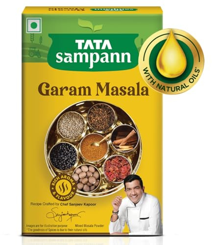 Tata Sampann Masala Spices 100g | Indian Spices | Aromatic Whole Spice Blend for Indian Cooking | Everyday Kitchen Curry Mix Masala Recipe Casserole Herbs (Pack of 1, Garam masala)
