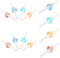 SWOOMEY 12Ensembles Pailles Silicone avec Clips pour et de Eau Soupe et Porridge