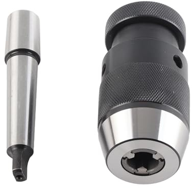Klanata JT33 Drill Chuck for Drill Press & Wood Lathe Keyless Chuck with MT2 Arbor, JT33 Mount for Hand & Electric Drills