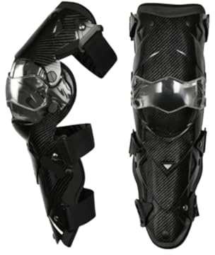 YANSHUYU Protecciones Moto Rodilleras de motocicleta for todas las estaciones, protectores de codo, armadura de protección for hombres y mujeres, equipo de motociclismo Rodilleras Moto(Black)