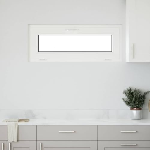 Fenêtre de sous-sol RISOR 100 x 40 cm PVC et verre blanc vitrage isolation étanchéité montage rénovation menuiserie avec chassis dormant ouvrant pour remplacement