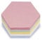 magnetoplan Moderationskarten, Wabe | BxH 190x165 mm | 250 Stück | Moderationskarten in 5 Pastellfarben | Für Meetings und Präsentationen | FSC-zertifiziert und kunststofffrei verpackt