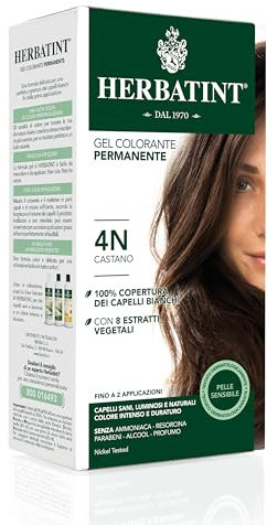 Herbatint 4N - Gel colorante permanente a base de hierbas Castaño 150 ml