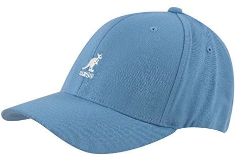Kangol Wool Flexfit Cap Baseballcap Basecap Fullcap Wollcap Fitted (XXL (62-63 cm) - blau)